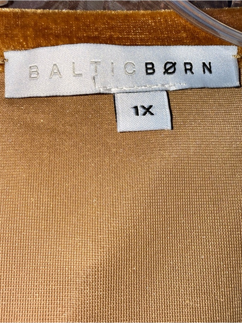 Baltic Born Gold Velvet Tiered Maxi Dress - Picture 2 of 5